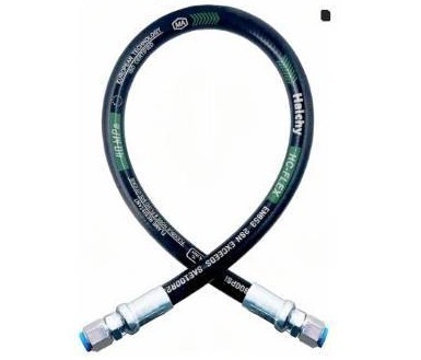 lot 63526 image: 26711-08-08-36 Hydraulic Hose Swivel Assembly 12 Hydraulic Hose with Female JIC X Female JIC, 36 Long, 3988 PSI - Retail $25