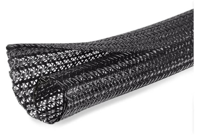 lot 63600 image: 10ft - 12 inch Cord Protector Cable Sleeve Split Wire Loom Tubing for Power Cord Audio USB Cable, Cord Sleeve Cable Management for TV Computer, Cord Protectors from Pets Chewing, Black - Retail $6