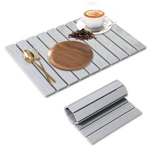 lot 58662 image: Large Stone Dish Drying Mat for Kitchen Counter, 24�16 �� Quick Drying Diatomaceous Earth, Super Absorbent, Non-Slip, Birthday Gfts for Women Mom Grandma - Retail $26