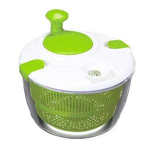 lot 58678 image: Salad Spinner, 5L Vegetable Washer Dryer Drainer Strainer with Bowl & Colander, Multi-Use Lettuce Spinner, Fruit Washer, Pasta and Fries Spinner - Retail $19