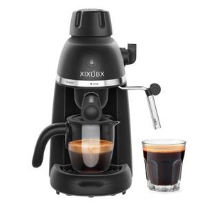 lot 58699 image: Coffee Machine, 3.5 Bar Espresso & Cappuccino Machine with Steam Wand, Compact Design Coffee Maker for Latte, Safety Lock & Tritan Cups, 800w, Black - Retail $55