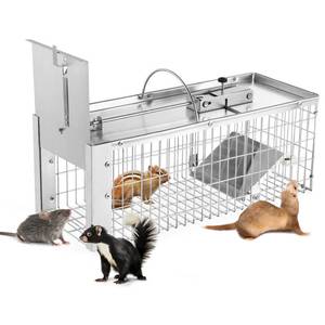 lot 58703 image: Squirrel Trap Live Animal Humane Cage Trap Catch Rats, Mice, Chipmunk, Weasel and Other Rodents for Indoor and Outdoor - Retail $36