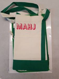 lot 58718 image: 3 Pcs Empty Mahjong Bags Set for Tiles and Racks Canvas Mahjong Carry Tote Bag Embroidered American Mah Jong Set Incl Tile Bag and Racks & Pushers Drawstring Bags(Green,Regular) - Retail $37