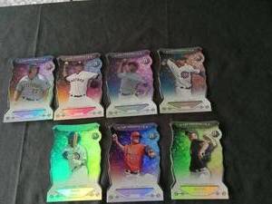 lot 6213 image: 2014 Bowman Platinum Top Prospects Die-Cut Baseball Card Lot (7 Cards)