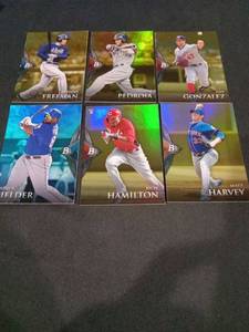 lot 6245 image: Bowman Platinum MLB Baseball Card Lot of 6