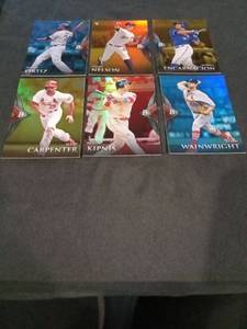 lot 6247 image: Bowman Platinum MLB Baseball Card Lot - Ortiz, Carpenter, Kipnis, Wainwright & More