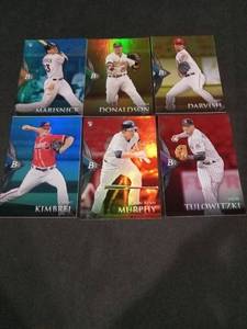 lot 6248 image: 2014 Bowman Platinum MLB Baseball Card Lot of 6