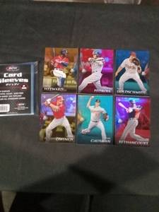 lot 6250 image: 2014 Bowman Platinum MLB Baseball Card Lot of 6 with BCW Sleeves
