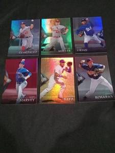 lot 6251 image: Bowman Platinum MLB Baseball Card Lot of 6