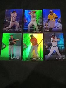 lot 6252 image: Bowman Platinum MLB Baseball Cards Lot of 6
