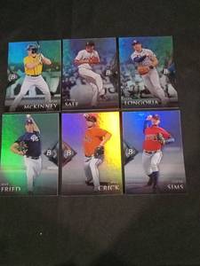 lot 6258 image: 2014 Bowman Platinum Baseball Card Lot of 6