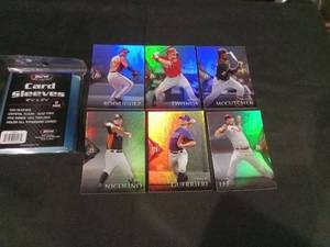 lot 6265 image: Bowman Platinum Baseball Card Lot with BCW Card Sleeves