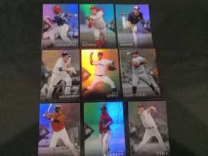 lot 6272 image: Bowman Platinum Baseball Prospect Foil Card Lot of 9