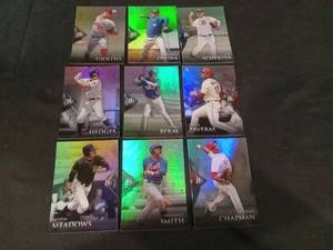 lot 6275 image: Bowman Platinum Baseball Card Lot of 9 - Giolito, Osuna, Scherzer, Hedges, Beras, Taveras, Meadows, Smith, Chapman