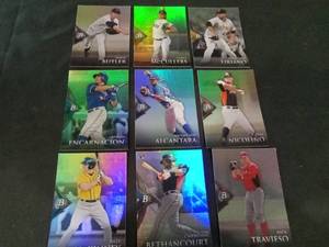 lot 6277 image: Bowman Platinum MLB Baseball Card Lot of 9 - Butler, McCullers, Liriano, Encarnacion, Alcantara, Nicolino, McKinney, Bethancourt, Travieso