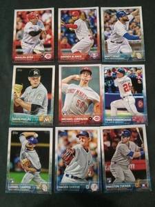 lot 6289 image: 2015 Topps MLB Baseball Card Lot of 9