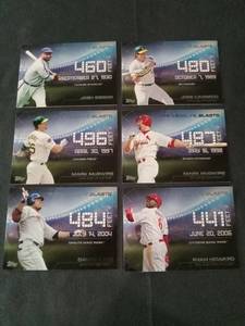 lot 6292 image: Topps Tape Measure Blasts Baseball Card Set of 6
