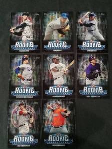 lot 6296 image: Topps Rookie Sensations Baseball Card Lot of 8 - Williams, Seaver, Fisk, Valenzuela, Ramirez, Tulowitzki, Pedroia, Fernandez