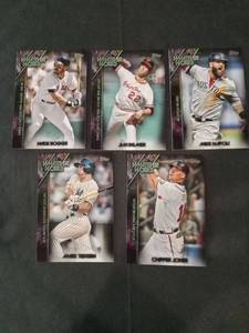 lot 6298 image: Topps Whatever Works Baseball Insert Card Lot of 5