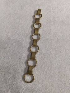 lot 6411 image: Brass Chain Link Bracelet 6 Links