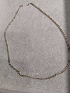 lot 6413 image: Metal Chain Necklace Curb Link