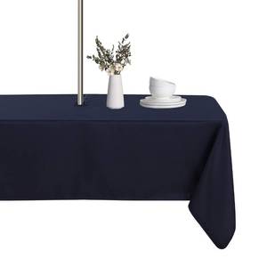lot 629 image: LUSHVIDA Rectangle Outdoor Tablecloth with Umbrella Hole and Zipper, 60x84 Inch Navy, Washable Waterproof Table Cloth Spill Proof Wrinkle Free Table Cover for Patio Spring Summer Picnic BBQS - Retail $15
