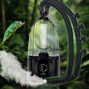 lot 633 image: Coospider 3.8L Reptile Fogger Mister, Quiet Reptile Humidifier for Reptiles Tank, Terrarium Humidifiers, Reptile Misting System for Reptiles Amphibians Herps Vivarium (Dual Hose) - Retail $66