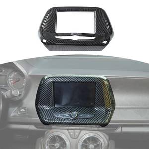 lot 645 image: RT-TCZ for Camaro Radio 7 Display Screen Trim Cover for Chevy Camaro 2016-2024 Black Carbon Fiber Interior Accessories (7 Display Screen Version) - Retail $30
