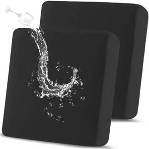 lot 654 image: TOPYUMH Waterproof Couch Cushion Covers Sofa Seat Covers, Stretch Individual Sofa Cushion Covers for Sectional, Reversible Couch Protector Covers for Pets (2-Piece Loveseat Cushion Cover, Black) - Retail $19