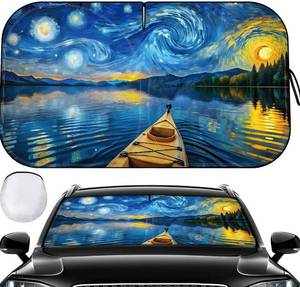 lot 679 image: Windshield Sun Shade - Windshield Sun Shade Foldable Offers Ultimate Protection for Car Interior UV Protection Car - Retail $7
