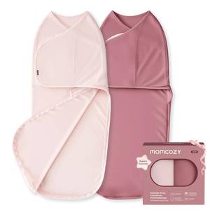 lot 686 image: Momcozy Swaddles for Newborns, Quiet Fastener Swaddle Suitable for Infant 0-3 Months, New-Parent-Friendly Sleep Sack, Reduce Startle Reflex, Newborn Boys Girls Registry Essentials, 2-Pack, Bloom - Retail $40