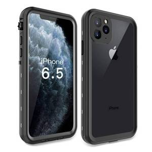 lot 688 image: FXXXLTF iPhone 11 Pro Max Waterproof Rugged Case - Slim Design with Built-in Screen Protector, Shockproof, 6.5 (Black&Gray) - Retail $18