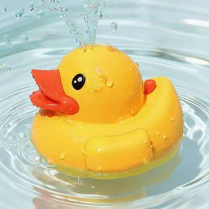 lot 689 image: Duck Bath Toys for Toddlers Water Sprinkler Toy with Fountain Spray, Bathtub Shower Pool Toys for Kids Boys Girls Birthday Gift - Retail $15