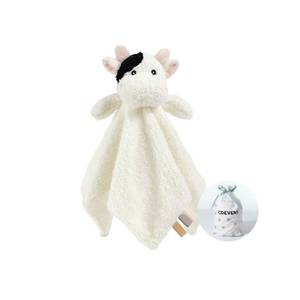 lot 692 image: Small Stain CREVENT Cozy Plush Baby Security Blanket, Loveys for Baby Girls and Boys, Birthday (Cow) - Retail $10