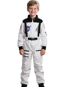lot 721 image: Cuteshower Kids Astronaut Costume for Boys Girls Space Jumpsuit Halloween 10-12 Years - Retail $26