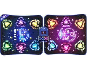 lot 726 image: Pafolo Dance Mats for Girls 4-8, Electronic Dance Mats, Dance Mat Toys, Kids Dance Mat, Girls Dance Mat, Dancing Mat, 2-Player LED Light Music Dance Toy with 5 Modes, Develops Hand-Eye Coordination - Retail $70