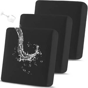 lot 763 image: TOPYUMH Waterproof Couch Cushion Covers 3 Seater Covers, Stretch Individual Sofa Seat Covers, Reversible Couch Furniture Protector for Pets(3-Piece Sofa Cushion Cover, Black) - Retail $24