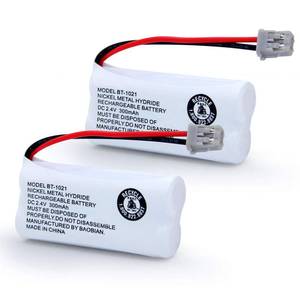 lot 817 image: BAOBIAN BT-1021 BBTG0798001 Rechargeable Battery Replacement Compatible with Uniden Cordless Handset Telephones Model BT1021 BT-1008 BT-1016 2.4V Ni-MH 2 Pack - Retail $8