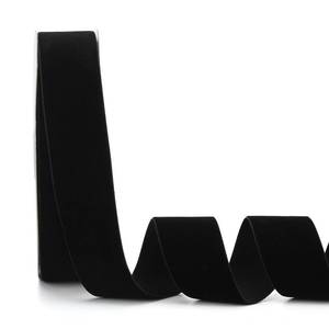 lot 831 image: Ewaymado Black Velvet Ribbon 1-12 Inch x 20Yd,Great for Gift Wrapping,Hair Bows,Christmas,Wedding Party Decoration(1-12 Black) - Retail $13