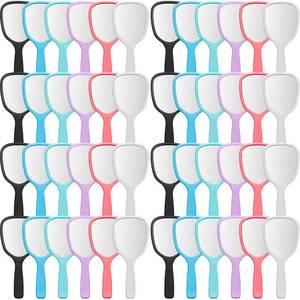 lot 839 image: Vinsot 36 Pcs Handheld Mirror Bulk Small Plastic Hand Mirrors with Handle Portable Makeup Mirror for Salon Clients Party Favors Gifts Travel Camping Home Use, 3.15 x 7.09 (6 Colors) - Retail $745