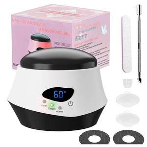 lot 2 image: PRE OWNED LINBEAUTI 50W Nail Steamer Gel Nail Polish Remover MachineQuick Nail Gel Removal Steamer Acrylic Nail Remover Gel Polish Remover for Salon Home Use Portable Electric Nail Steamer Tools - Retail $33