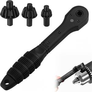 lot 33 image: TWO ATTATCHMENTS LAPUOTSP 2-in-1 Ratchet Drill Chuck Key Wrench, Universal Chuck Key Replacement Tool for Drill, Compatible with Most Electric Drills and Power Tools - Retail $9