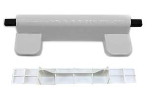lot 34 image: Toilet Seat Hinge Kit for Elongated Toilet Seat Compatible with Kohler 1150464-0, Slow and Quiet Close Design, White - Retail $18