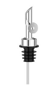 lot 98 image: BETTFOR Auto Flip Liquor Pour Spouts 1 Pack, Leak-Proof 304 Stainless Steel Wine Pourer & Olive Oil Dispenser with Food-Grade Silicone for Kitchen, Bar, Restaurant (Silver)�� - Retail $7