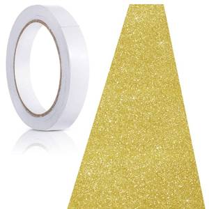 lot 123 image: Tatuo Carpet Runner 2.46 x 30 ft Runway Rug 55 GSM Thickness with Carpet Tape for Prom Graduation Wedding Outdoor Indoor Hallway Movie Party Decoration Rug(2.46 x 30 Feet,Glitter Gold) - Retail $33