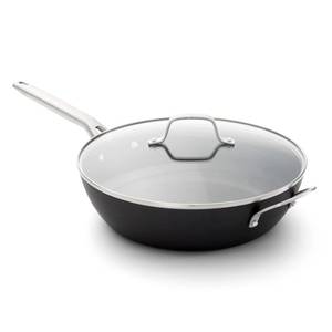 lot 147 image: Calphalon� Hard-Anodized Nonstick 12 Jumbo Frying Pan with Lid - Retail $70