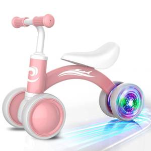 lot 149 image: Colorful Lighting Baby Balance Bike Toys for 1 Year Old Girl Gifts, 10-36 Month Toddler Balance Bike, No Pedal 4 Silence Wheels & Soft Seat Pre-School First Riding on Toys, 1st Birthday Gifts. - Retail $50