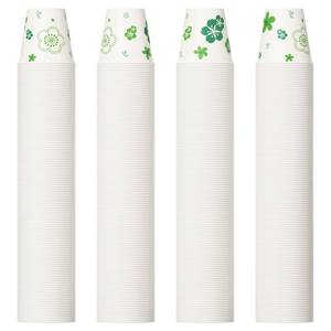lot 161 image: 600 Pack Paper Cups, 3oz Disposable Bathroom Cups, Mouthwash Cups, Cold Disposable Drinking Cup for Party, Picnic, BBQ, Travel, and Event, Green Floral - Retail $21