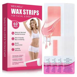 lot 914 image: MISSING PIECES, 8 COUNT BODY STRIPS Wax Strips for Hair Removal - 8 Body, Face Strips  Waxing Kit for Womens Hair Removal, Wax Strips for Face, Eyebrow, Arms, Legs, Chest, Back, BikiniBrazilian Waxing Strips  - Retail $10