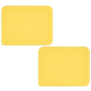 lot 932 image: Viotiin 6 Cup Rectangle Silicone Storage Cover Lids Replacement for Pyrex 7211-PC Glass Bowls, (Container not Included) 2 Pack, Microwave, Dishwasher and Freezer Safe - Retail $14